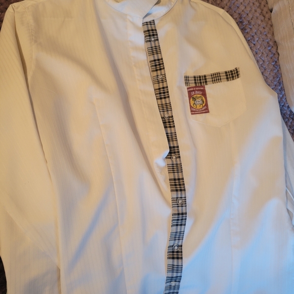Baker Plaid by Equine Couture Button Down Shirt - Picture 1 of 10